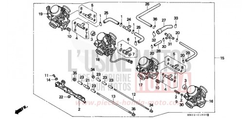 CARBURATEUR (ENS.) CBR900RRS de 1995